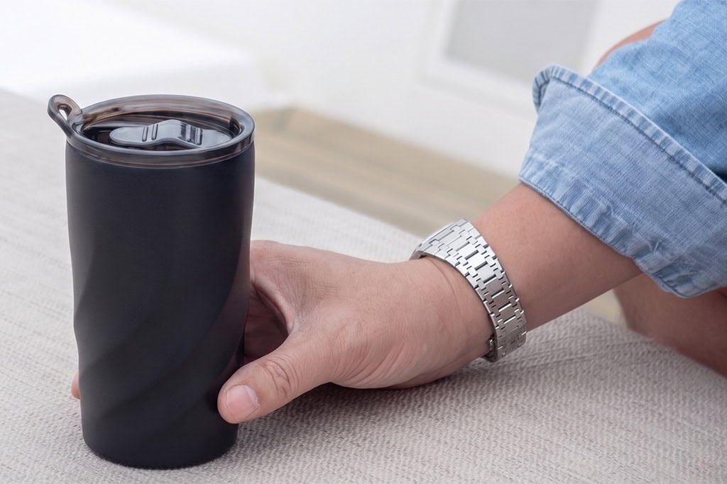 Çevre Dostu İçi Seramik Dışı Çelik Termos Bardak 400 mL - CABRIA ECO CERAMICA 8 CALIX CERAMICA ECO19 1